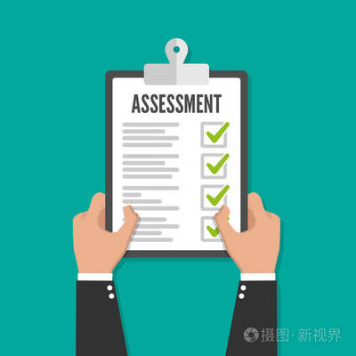 持有剪贴板检查表评估平面图标